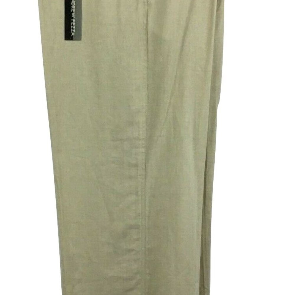 ANDREW FEZZA Tan Kakki Linen 4 Pocket Pants XL